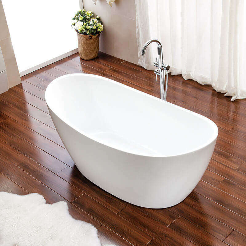 Baignoire ilot ovale Maya en acrylique de 170 cm