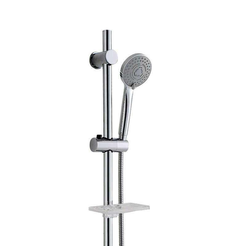 Set de douche, barre en laiton + douchette ABS - Kana