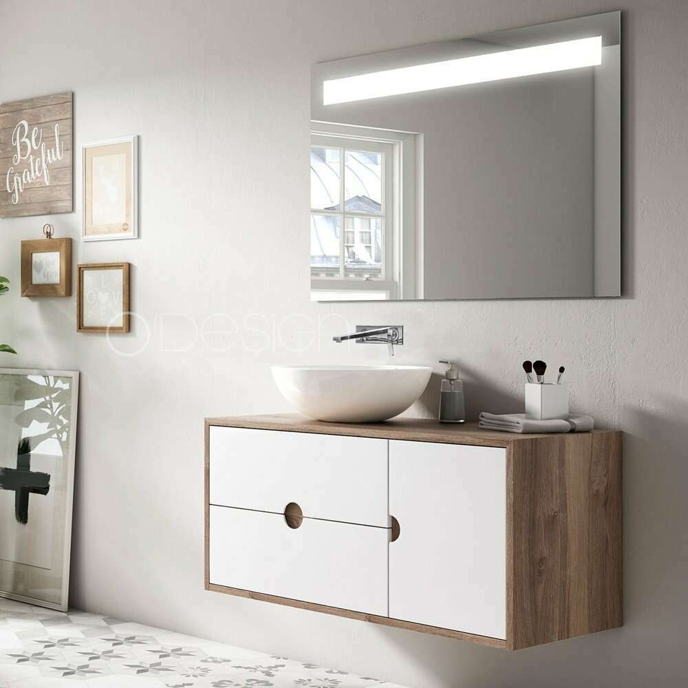 Meuble suspendu blanc 100 cm - Baltic