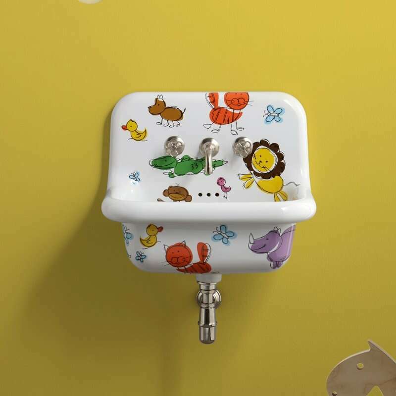 Vasque rétro en céramique 60 cm -True Colors - Kids