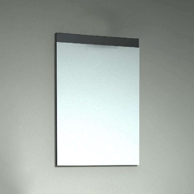 Miroir bandeau 80 cm Chêne grisé - Beop