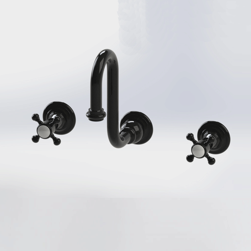 Robinet en laiton pour lavabo True Colors - Noire